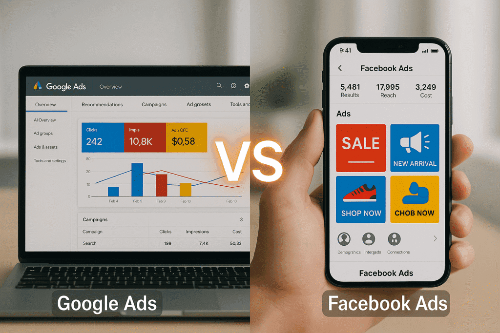 Google Ads vs Facebook Ads